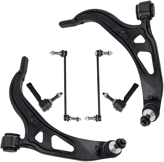 6pcs Steering Suspension Kits Front Control Arm Ball Joint Sway Bar Links Outer Tie Rods Compatible with Explorer 2011-2017