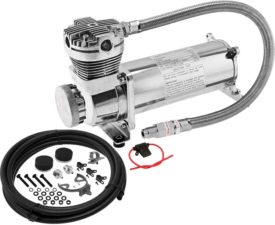 Vixen Air 200 PSI Heavy Duty Suspension/Air Ride/Bag/Train Horn Air Compressor/Pump with 3/8