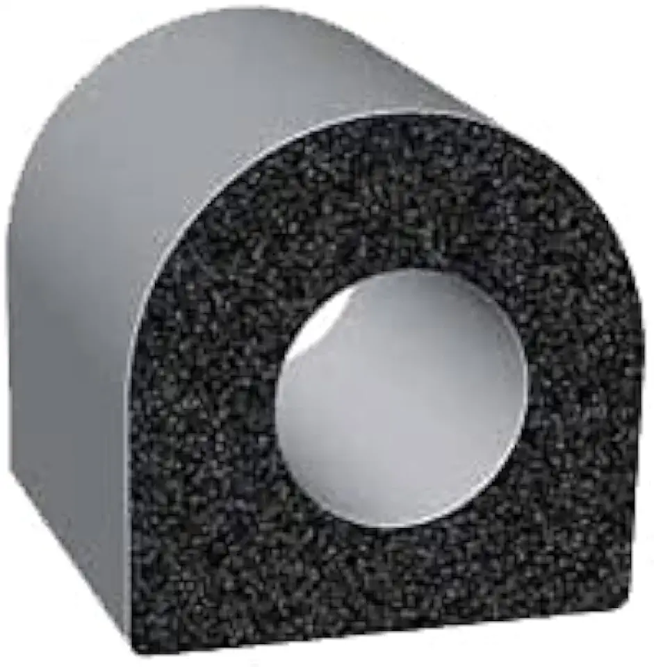Trim-Lok D-Shaped Rubber Seal (Thick Wall) – EPDM Foam Seal with HT (General Acrylic)