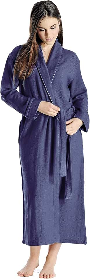 100% Pure Cashmere Robes For Women – Long, Lightweight, Soft Plush, Winter Warm, and Cozy Women Bathrobe
