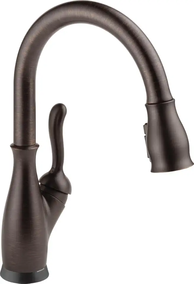 Delta Faucet Leland Touch Kitchen Faucet, Oil Rubbed Bronze Kitchen Faucets with Pull Down Sprayer, Kitchen Sink Faucet, Faucet for Kitchen Sink, Touch2O Technology, Venetian Bronze 9178T-RB-DST