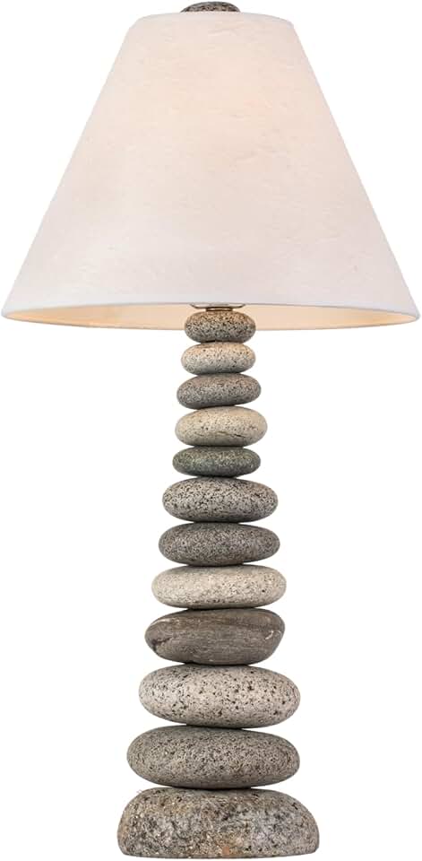 Coastal Cottage Lamp - Handcrafted Table Lamp - Coastal Decor Lamp for Living Room or Bedroom - Beach Themed Lighting - Ocean Inspired, Unique Design