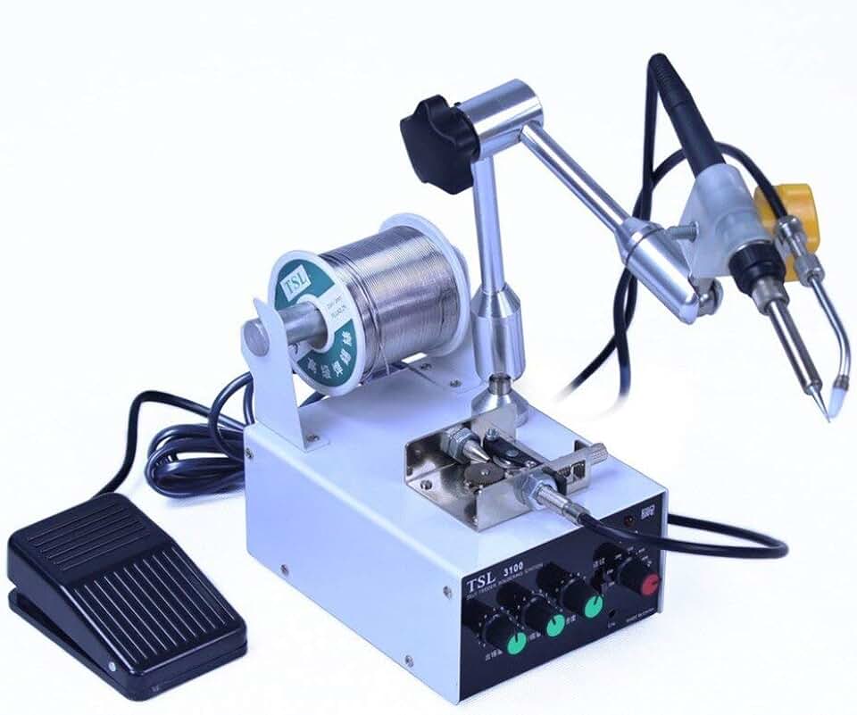 Soldering Automatic foot soldering tin machine tin solder spot TSL-3100 multifunctional tin feeding machine constant temperature soldering - (Plug Type: US)