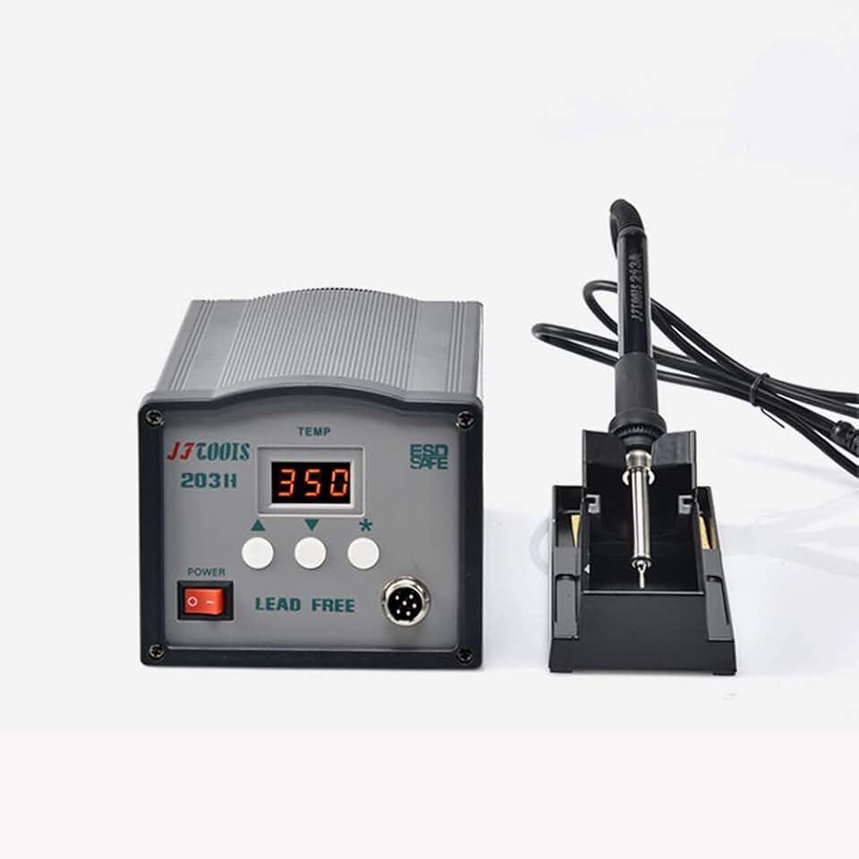 Soldering JF 220V high frequency digital display temperature control lead-free soldering platform, Electrical maintenance tools - (Power: 110V, Color: JF203HD)