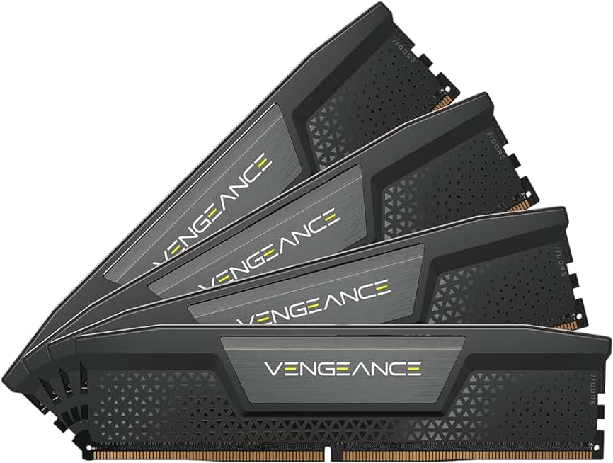 CORSAIR VENGEANCE DDR5 RAM 96GB (4x24GB) 5600MHz CL40 Intel XMP iCUE Compatible Computer Memory - Black (CMK96GX5M4B5600C40)