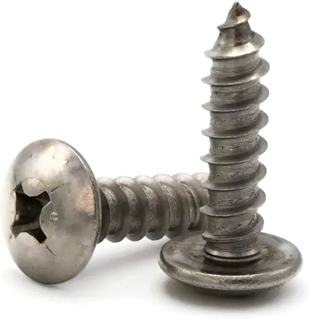 #10 Phillips Truss Head Screws 316 Stainless Steel Sheet Metal Screws #10 x 1-1/2 inch Qty 1000