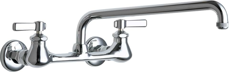 Chicago Faucets 540-LDL12E1WXFABCP Pot-Filler-Kitchen-Sink-faucets, Chrome