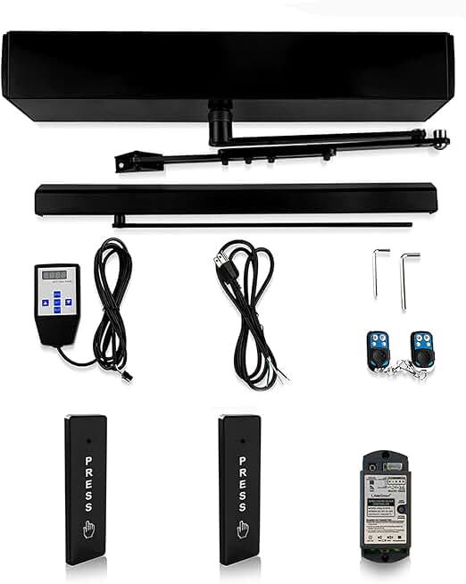 Olideauto Door Opener WiFi Electric Swing Door,Residential Door Opener WiFi Device with WiFi Smart Home Device Compatible for Alexa and Google Assistant