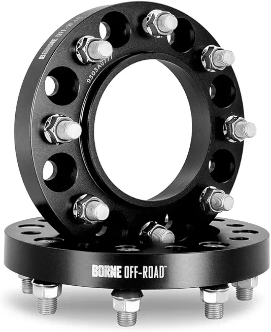Borne Off-Road Wheel Spacers, 8x165.1, 116.7 Center Bore, M14x1.5, 32mm, Black