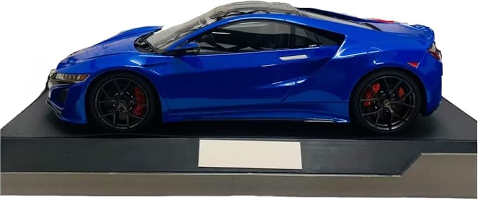 Scale Car Models for Honda NSX 1:18 Scale Resin Model Car Bar Cafe Scene Decoration Display Pre-Built Model Vehicles(Color:Blue)