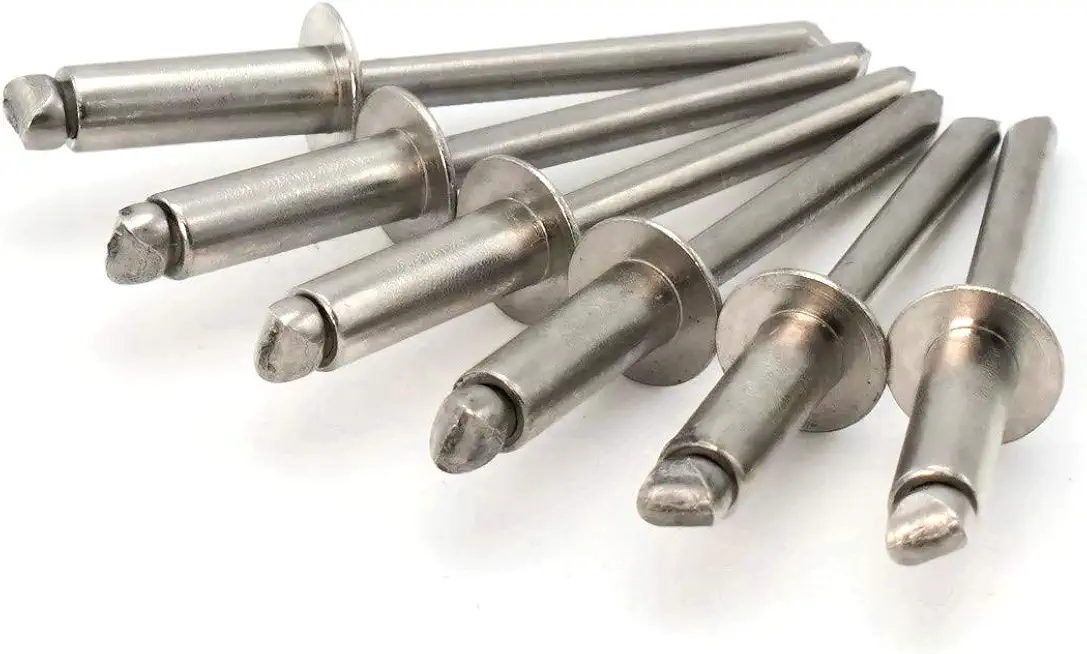 Stainless Steel Pop Rivets 1/4 Diameter #8 All 304 Stainless Steel Blind Rivets 8-6, 1/4