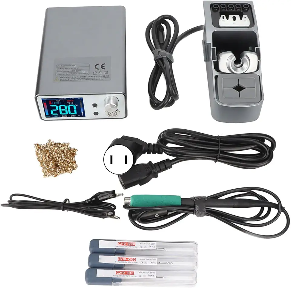 Smart Soldering Station T210 Handle Digital Display Intelligent PID Control Repair Solder Tool Set 96W 100-450℃(#2)