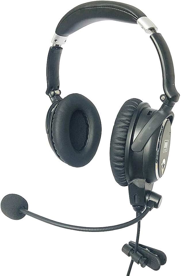 UFQ A7 ANR Aviation Headset- 2021 Version with Metal Shaft More Durable -A7 Could be a Small Version Bxxx X-20 BUT More Comfortable Clear Communication Great Sound Quality for Music with MP3 Input