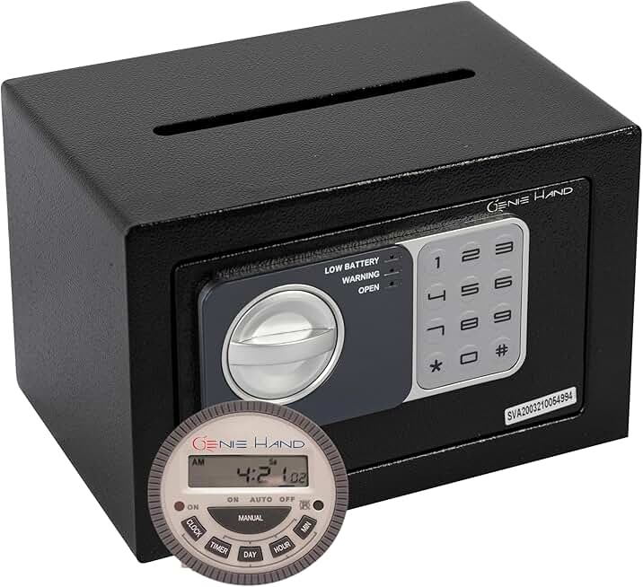 Genie Hand – Time Lock Safe Weekly/Daily Timer – B-Class Lock – Anti Bounce Technology