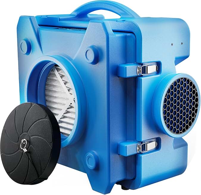 CADPXS Shield-550 Air Scrubber, Negative Machine Airbourne Cleaner HEPA Scrubber Water Damage Restoration Equipment Air Purifier