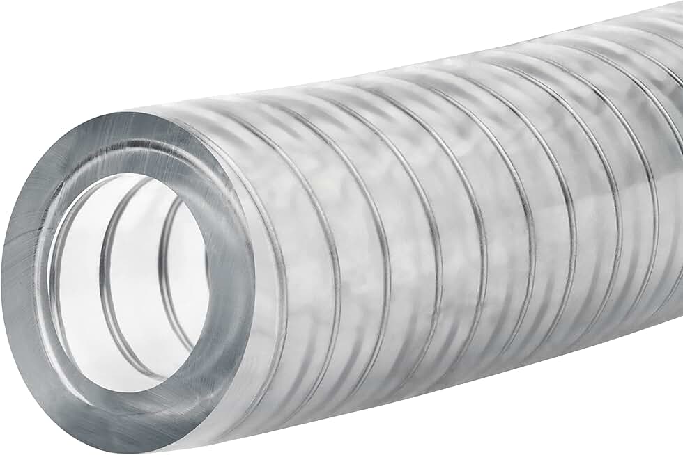 USA Sealing ZUSA-HT-3138 FDA Steel Wire Reinforced PVC Tubing, 3