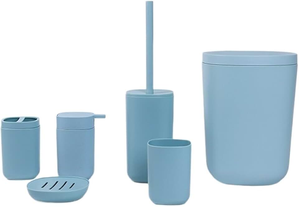 Creative Plastic Home Bathroom Six-Piece Hotel Bathroom Supplies Decoration