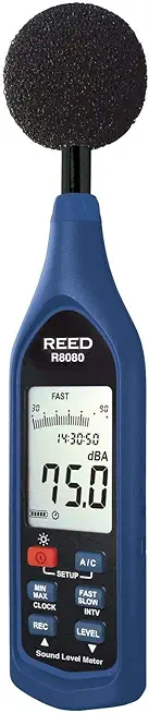 REED Instruments R8080 Data Logging Sound Level Meter with Bargraph