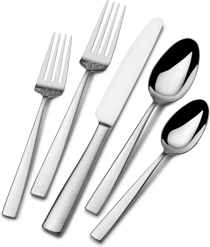 Mikasa Everett 101-Piece 18/10 Stainless Steel Flatware Set, 101pc