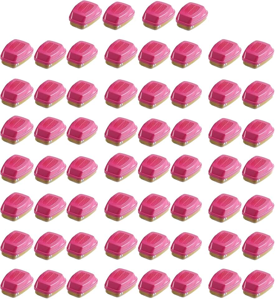 60926 Respirator Cartridges Filters,Respirator Particulate Filter Replacement for 6200,6800 Respirator Mask,Protect Against Organic Vapors,Gases,Formaldehyde and Particulates. (30 Pairs)