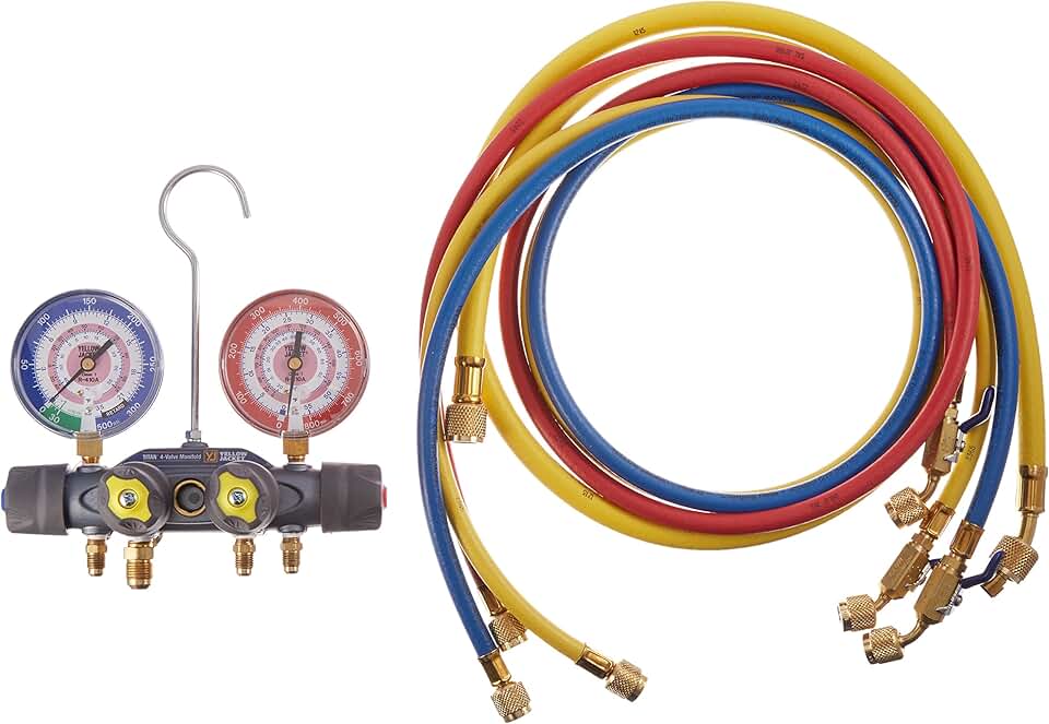 Mechanical Manifold Gauge Set, 4-Valve