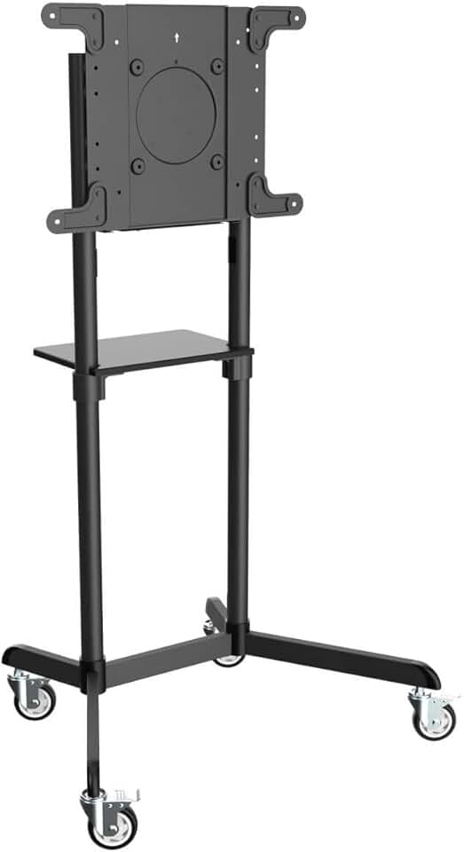 Tripp Lite Rolling TV and Monitor Cart with Laptop Shelf, Mobile Monitor and Display Stand 37” to 70” Flat-Screen Displays, Rotating Portrait and Landscape Mount (DMCS3770ROT)