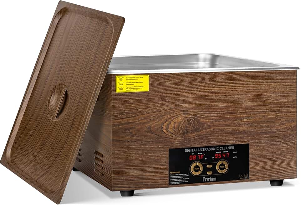 30L Professional Ultrasonic Cleaner, 7.9 gal Industrial Auto Cleaning Machine with Degas and Gentle Mode, 40kHz Stainless Steel Ultrasonic Cleaner for Jewelry Watches Machine Parts Auto Tools