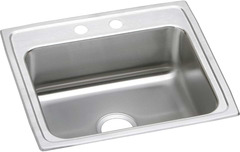 Elkay Lustertone Classic LRAD2219551 Single Bowl Drop-In Stainless Steel ADA Sink