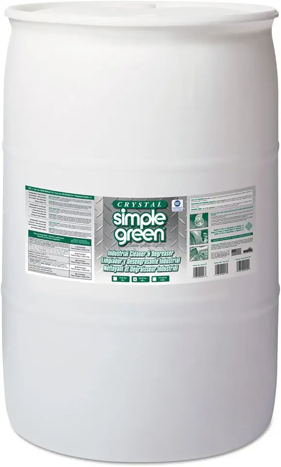 Simple Green 19055 Crystal Industrial Cleaner/Degreaser, 55gal Drum