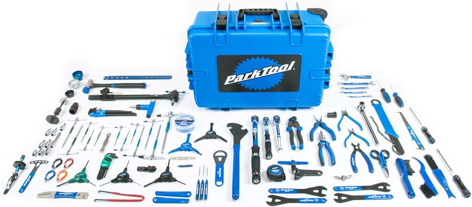 Park Tool BRK-1 Big Rolling Kit for Mobile Bicycle Mechanics - 100-Piece Tool Kit with Toolbox