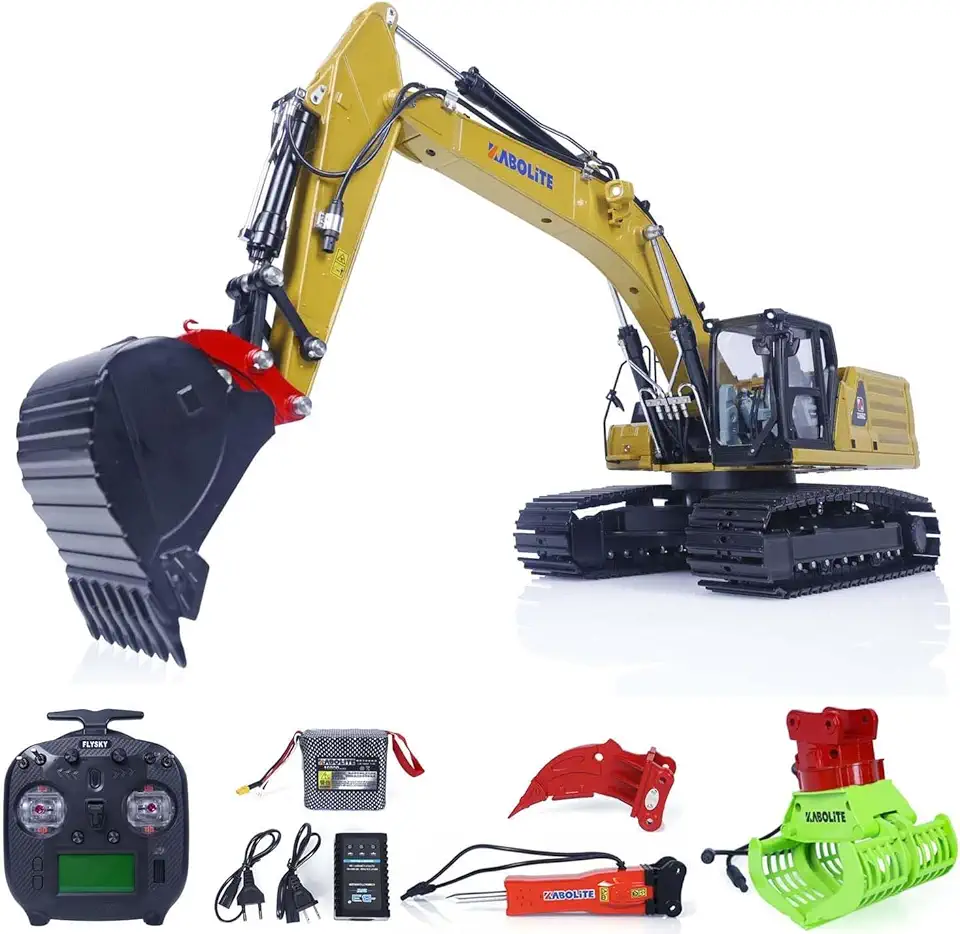 TOUCAN RC HOBBY Kabolite 1/18 RC Hydraulic Excavator K961 100S RTR Remote Control Digger Sounds
