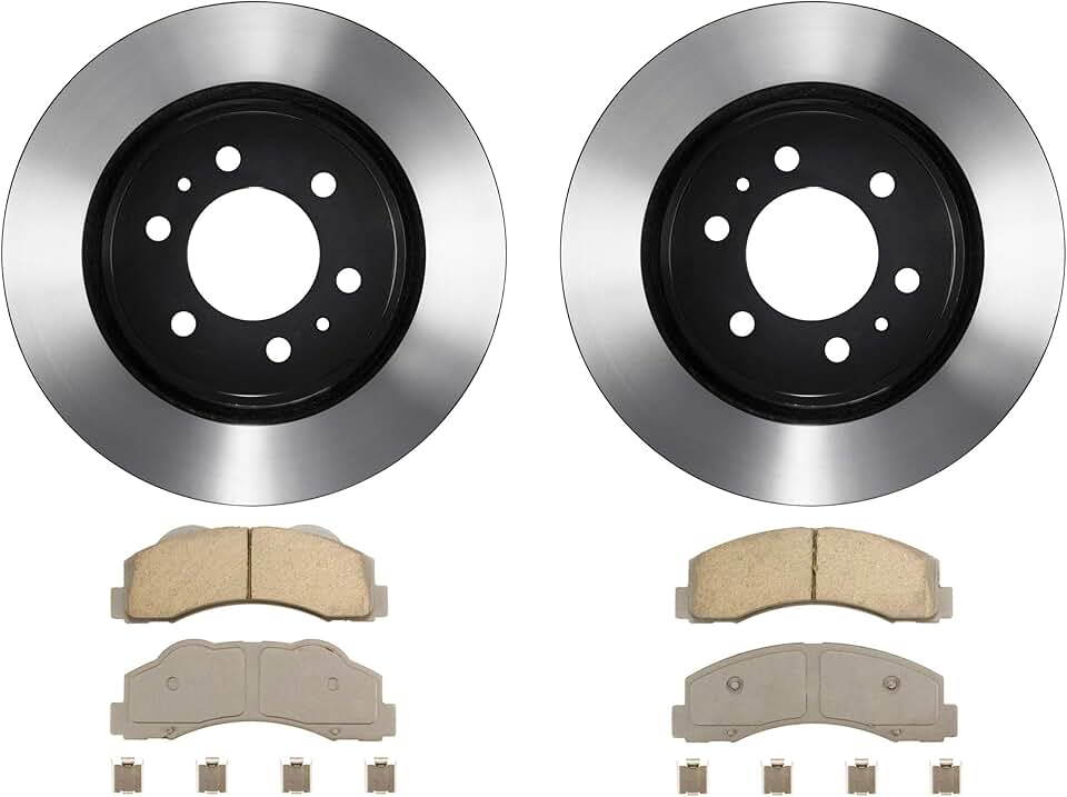 Wagner TQ QC1414VK Brake Pad & Rotor Kit with Hardware, Front, Fits 2017 Ford F-150 and other vehicles