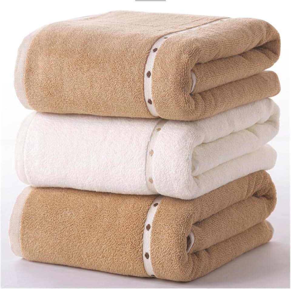 CSCDD Cotton Bath Towel Adult Soft Absorbent Towels Bathroom Sets Towels for Home