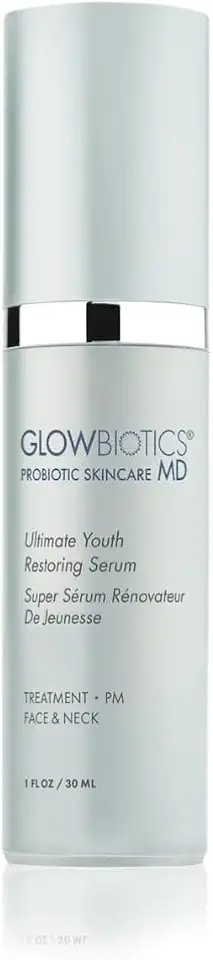 Ultimate Youth Restoring Serum: Anti-Aging Blend, Brightens and Evens Tone, Soothing Hydration with Probiotic Technology, Retinol, Vitamin C, Peptides, 1 fl oz