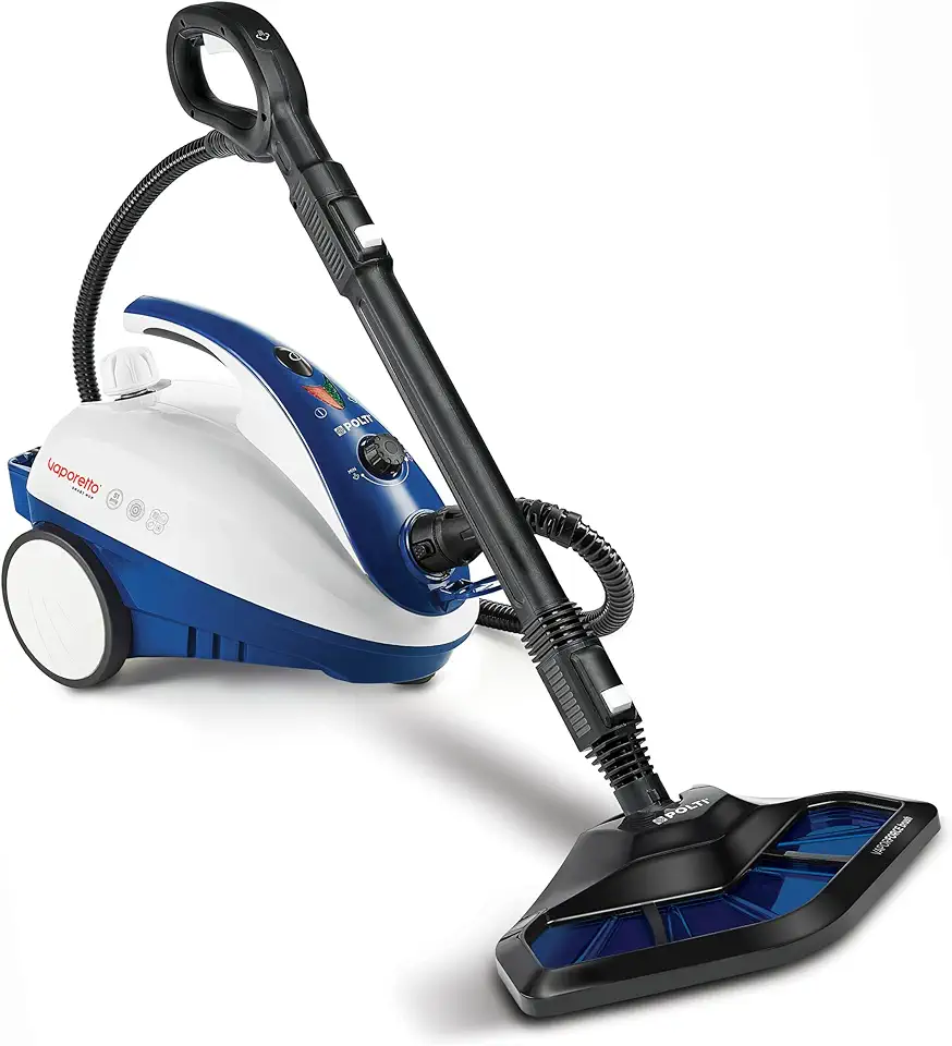 POLTI Vaporetto Smart Steam Mop and Steam Cleaner for Cleaning and Sanitizing with 12 Attachments Works for Tile Floor with Grout, Carpet, Car Detailing, Hardwood, & Furniture 2 Year Warranty