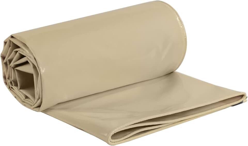 Heavy Duty Tarp Cover Waterproof Tarpaulin Sheet for Furniture Garden Camping Canopy Tent 420g/m² 2x2m 0.40mm Thick Ground Sheet with Reinforced Grommets (Size:4x6m)