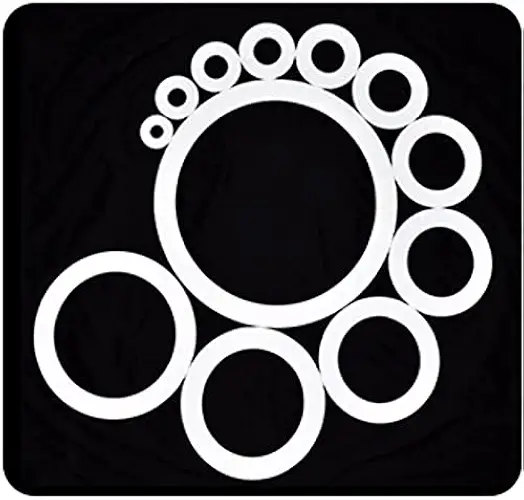 ID 2 2.1 2.2 2.4 2.5 2.6 3 3.1 3.15 mm 100pcs PTFE Shims Flat Washers Spacer Heat-resistant Ring Gasket White - (Size: OD 30mm x ID 3.15mm, Color: White, Thickness: 1mm)