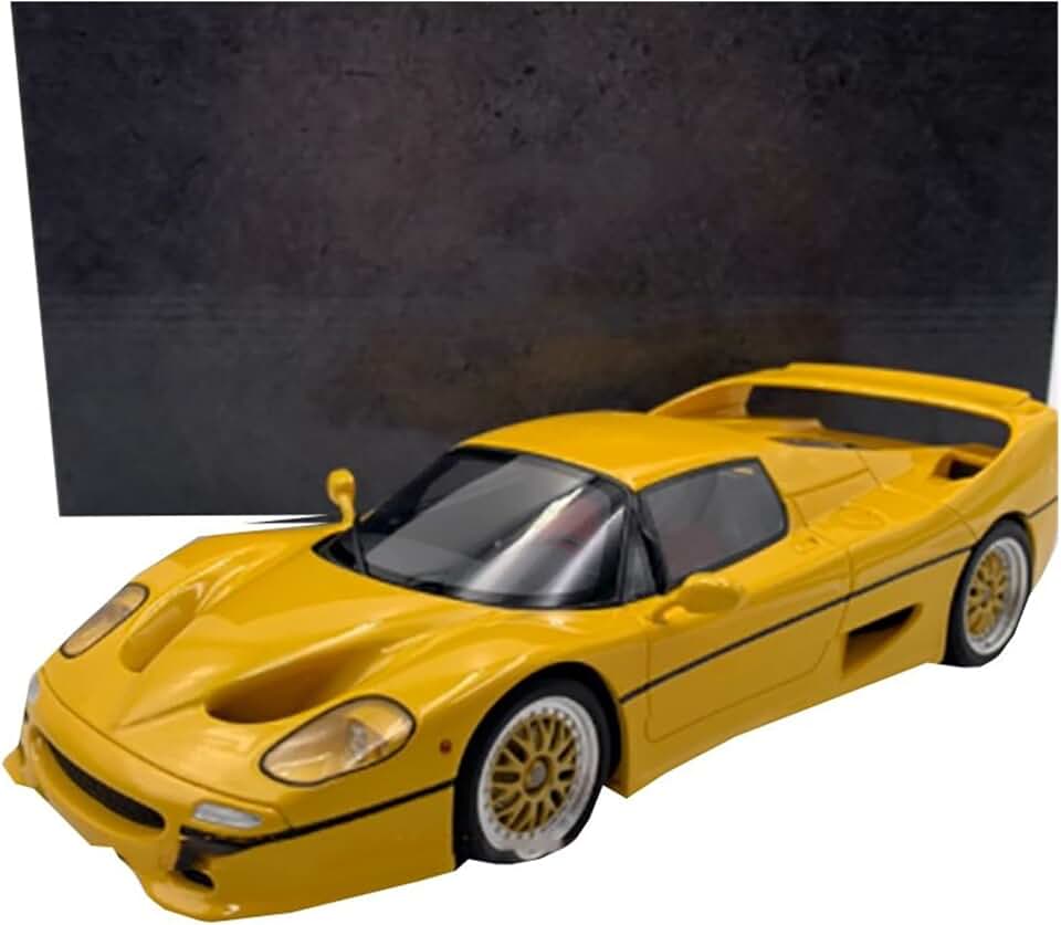 Scale Car Models for Koenigsegg F50 1 18 Yellow Resin Car Model Collectibles Toys Gift Display Pre-Built Model Vehicles