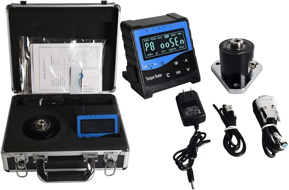 2200Nm Portable Torque Wrench Calibrator Torque Tester Range 220 To 2200N.m Accuracy ±1% For Calibrating Torque Load Cell Testing Nut Fasteners Tighten Force