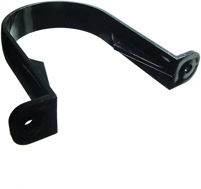 100 x DOWNPIPE Clip Brackets Black 68mm for Support and Jointing