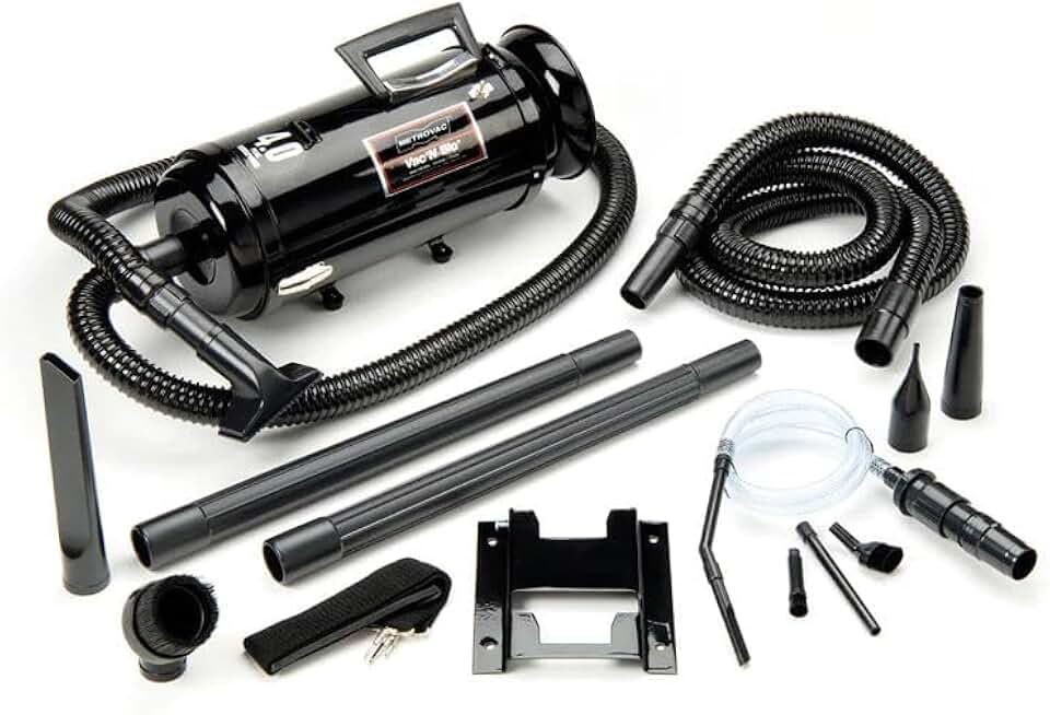 METROVAC Portable Vacuum Cleaner/Blower - Model VNB4AFBR-25, 4 Peak HP, 25-Foot Cord, 95-Inch Water Lift, All-Steel Construction, Includes Accessories, 120VAC