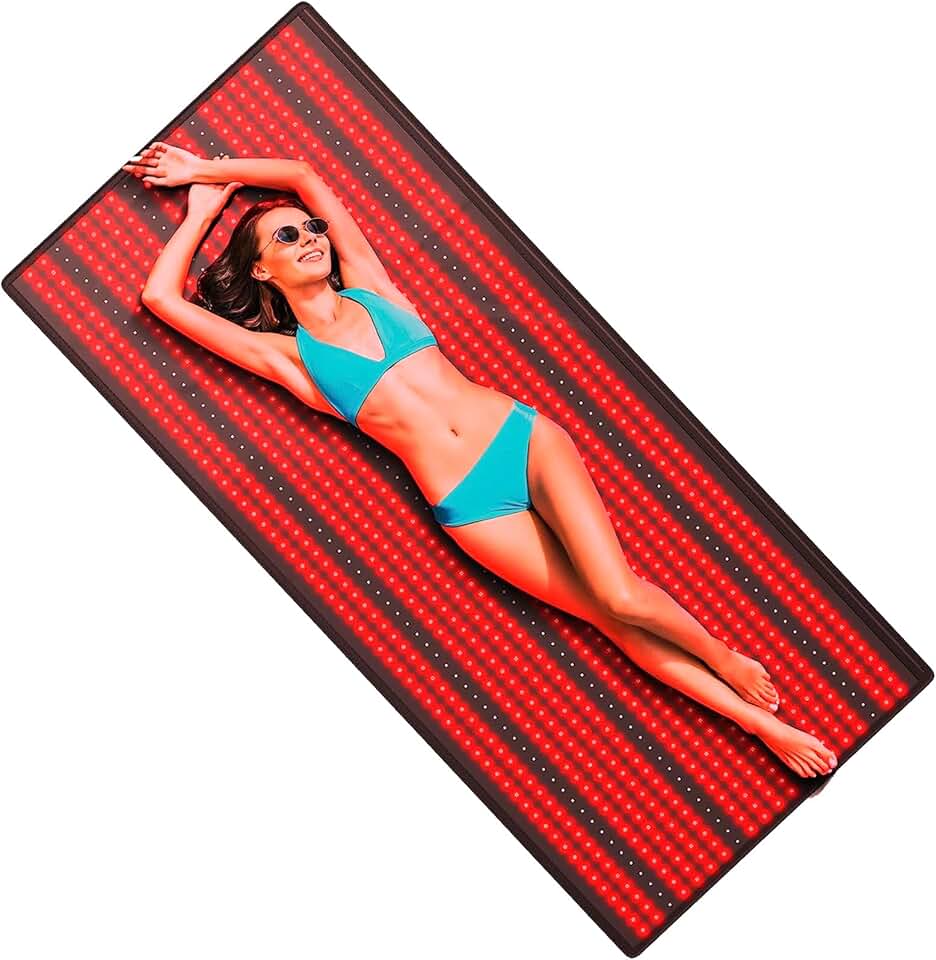iTHERAU 71x31in Red Light Therapy Mat for Full Body, 1280 LEDs 850nm & 660nm Red Light Device, Large Home Laying Mat for Pain Relief, Muscle Recovery, Skin Care