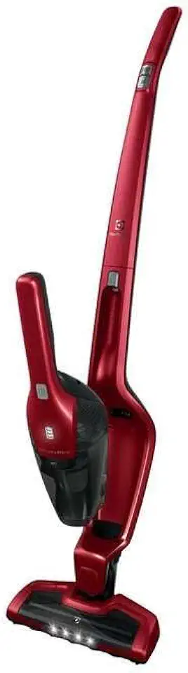Electrolux Ergorapido Stick, Lightweight Cordless Vacuum with LED Nozzle Lights and Turbo Power Battery, for Removing Pet Hair from Carpets and Hard Floors, in, Chili Red