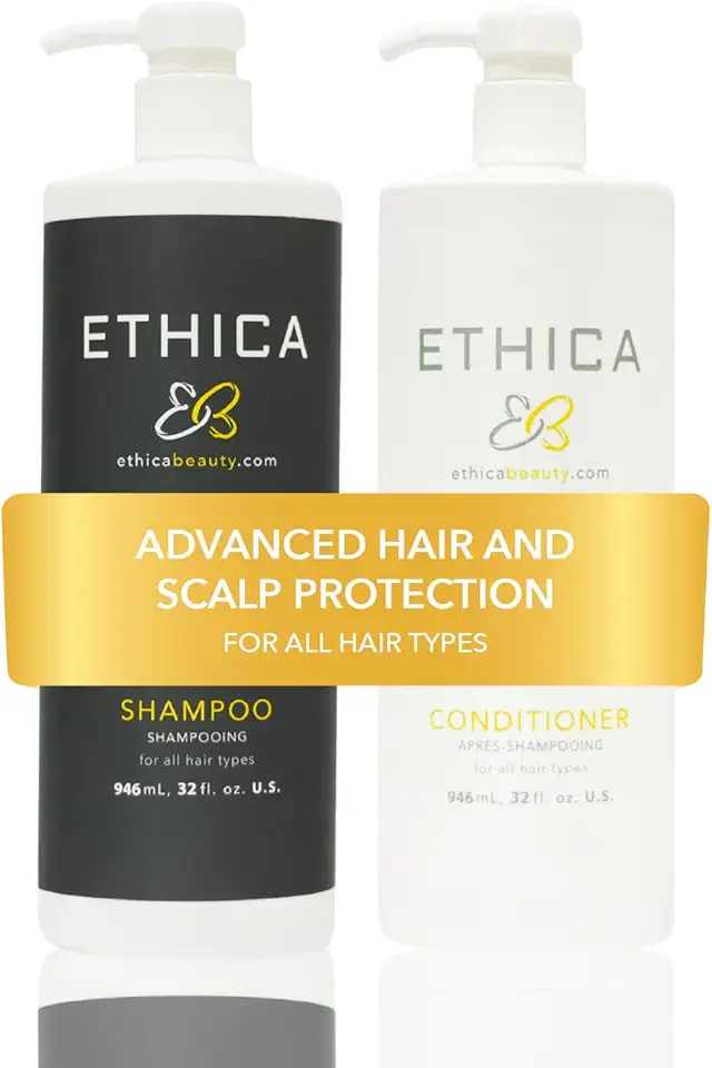 Shampoo and Conditioner. Clarifying & Deep Conditioning. Promotes Strong Healthy Hair, Scalp Health, and Hair Growth, 32 Oz