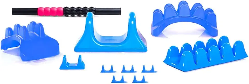 PSO-Everything Manual Psoas Release Tool and Back Massager Bundle - Mini Personal Massager and Neck Release Tool. Psoas Massager, self-Massage, deep Tissue, Muscle Tension - Ocean Blue