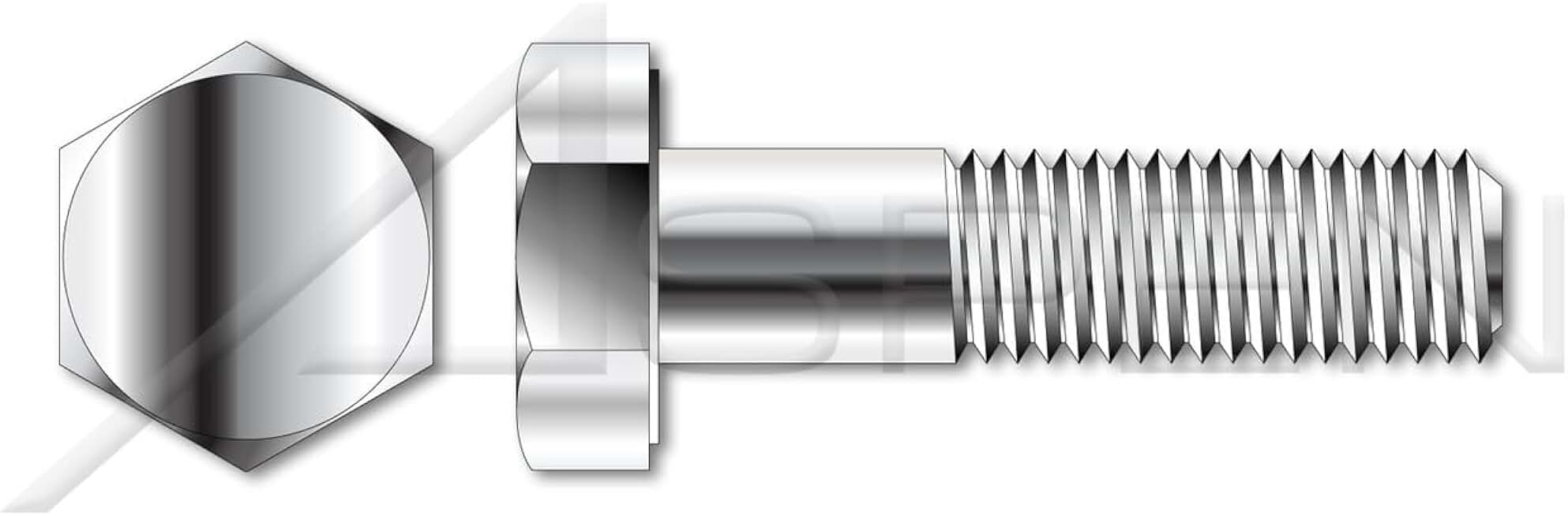 (50 pcs) M14-2.0 X 85mm DIN 931 / ISO 4014, Metric, Hex Head Cap Screws Bolts, Part Thread, A2 Stainless Steel