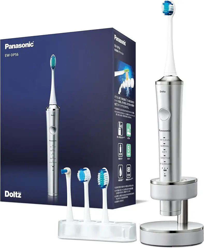 EW-DP56 Doltz High Grade Model with Bluetooth Electric Toothbrush AC100-240V Shipped from Japan Released in 2022 (Sliver)