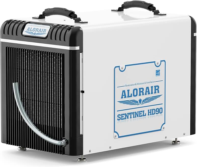 ALORAIR Basement/Crawl Space Dehumidifiers 198 Pint (Saturation), 90 PPD (AHAM), Energy Star Listed, Auto Defrosting System, Commercial Dehumidifier