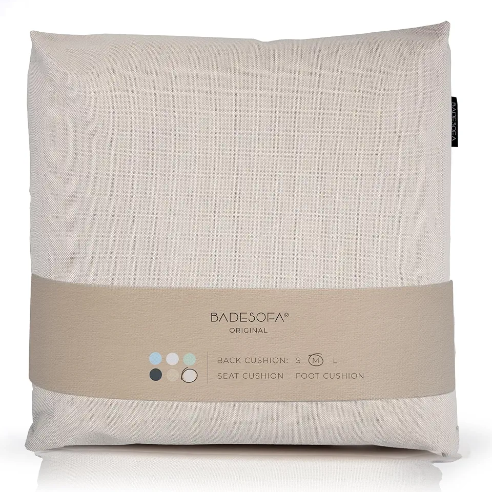 BADESOFA® Luxury Bath Pillow M | Revolutionary Tub Pillow for Bathtub | Ultimate Comfort for Home Spa | Non-Slip Weighted Bath Spa Pillow | Washable Bathtub Cushion & Quick-Drying | Bathtub Pillow