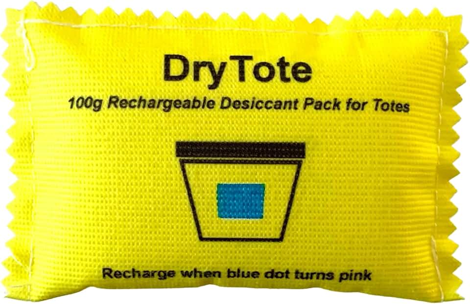 100g Rechargeable Desiccant Pack of 50 - Moisture Absorbing Bag - Desiccant Dehumidifier for Storage Bins and Totes